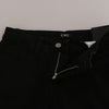 Costume National Chic Mid Waist Skinny Black Denim