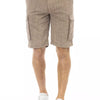 Baldinini Trend Brown Cotton Men Cargo Short