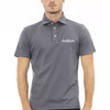 Baldinini Trend Gray Cotton Men Polo Shirt