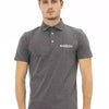 Baldinini Trend Gray Cotton Men Polo