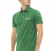 Baldinini Trend Green Cotton Men Polo Shirt