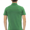 Baldinini Trend Green Cotton Men Polo Shirt