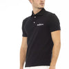 Baldinini Trend Black Cotton Men Polo