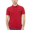 Baldinini Trend Red Cotton Men Polo Shirt