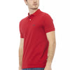 Baldinini Trend Red Cotton Men Polo Shirt