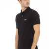 Baldinini Trend Black Cotton Men Polo