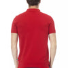 Baldinini Trend Red Cotton Men Polo Shirt