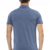 Baldinini Trend Blue Cotton Men Polo Shirt