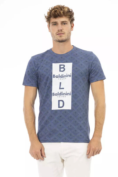 Baldinini Trend Blue Cotton Men T-Shirt