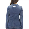 Baldinini Trend Blue Cotton Women Jacket