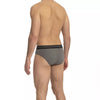 Cavalli Class Gray Cotton Men Underwear Trio Pack