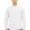 Baldinini Trend White Rayon Men Shirt