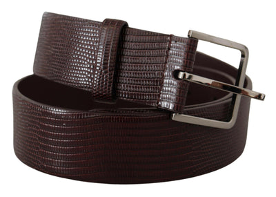 Dolce & Gabbana Elegant Dark Brown Leather Belt