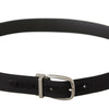 Dolce & Gabbana Elegant Black Leather Designer Belt