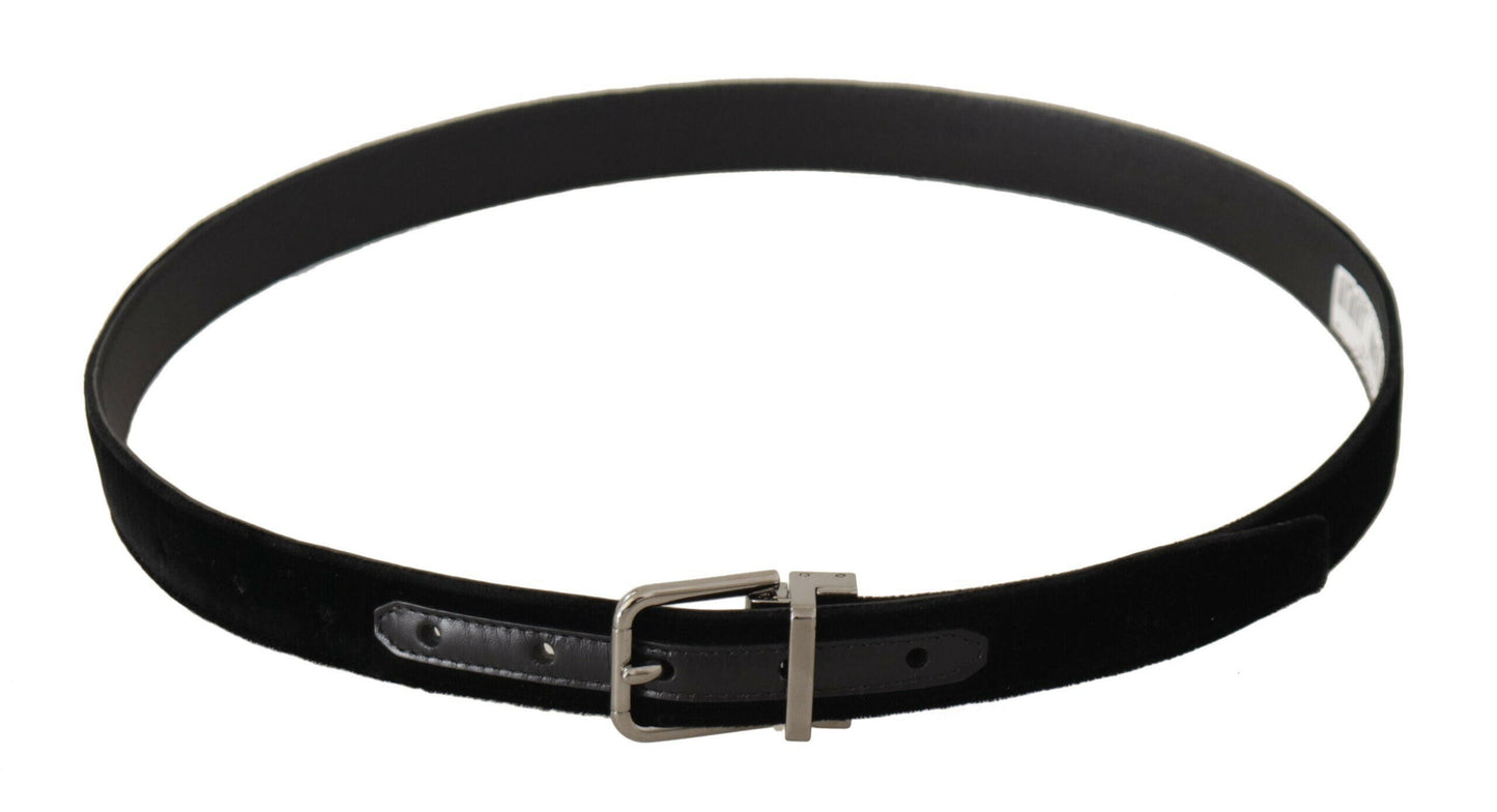 Dolce & Gabbana Elegant Velvet Designer Belt