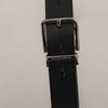 Dolce & Gabbana Elegant Black Leather Belt with Metal Buckle