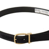 Dolce & Gabbana Elegant Black Leather Belt