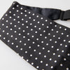 Dolce & Gabbana Elegant Silk Black & White Polka Dot Cummerbund