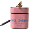 Dolce & Gabbana Chic Calf Leather Airpods Case in Pink