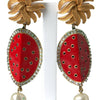 Dolce & Gabbana Radiant Red Watermelon Clip-On Earrings