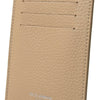 Dolce & Gabbana Elegant Beige Leather Cardholder Wallet