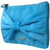 Twinset Elegant Silk Clutch with Bow Accent