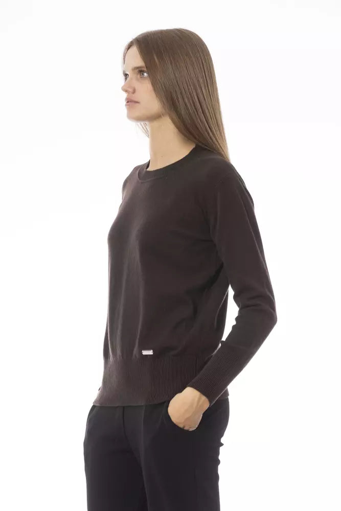 Baldinini Trend Brown Wool Women Sweater