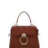 Chloé Elegant Sepia Brown Calfskin Shoulder Handbag