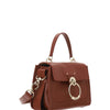 Chloé Elegant Sepia Brown Calfskin Shoulder Handbag