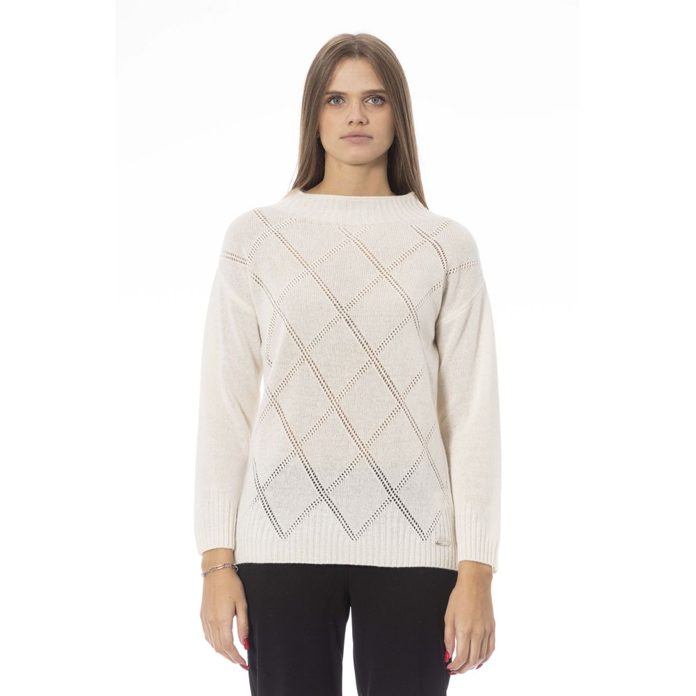 Baldinini Trend Beige Cashmere Women Sweater