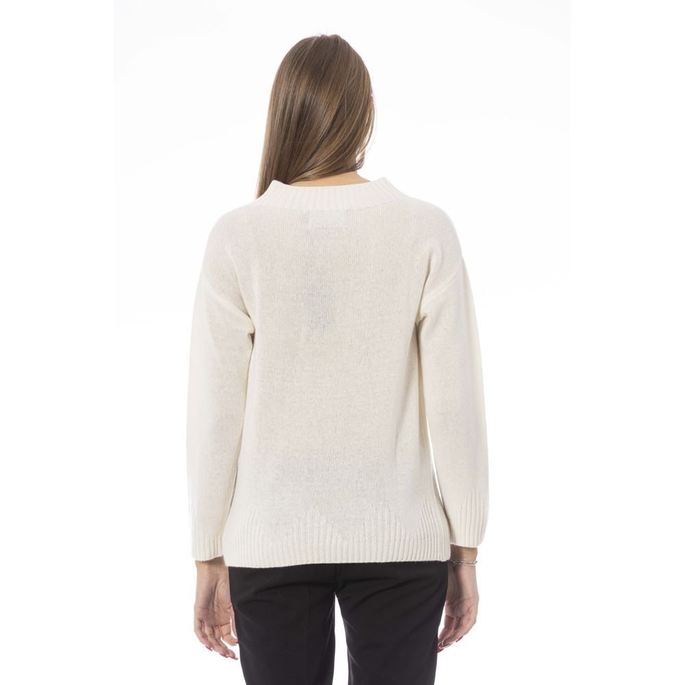 Baldinini Trend Beige Cashmere Women Sweater