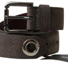 Dolce & Gabbana Elegant Brown Leather Belt with Metal Buckle