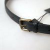 Dolce & Gabbana Elegant Black Italian Leather Belt