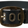 Dolce & Gabbana Sleek Italian Leather Belt with Metal Buckle