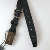 Dolce & Gabbana Elegant Black Leather Belt - Metal Buckle Closure