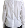 Dolce & Gabbana Elegant White Cotton Collared Top