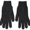 Dolce & Gabbana Elegant Virgin Wool Winter Gloves in Gray