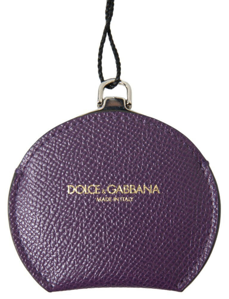 Elegant Purple Leather Mirror Holder