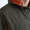 Dolce & Gabbana Elegant Hooded Full Zip Jacket in Green and Orange