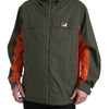 Dolce & Gabbana Elegant Hooded Full Zip Jacket in Green and Orange