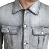 Dolce & Gabbana Elegant Gray Cotton Stretch Denim Jacket