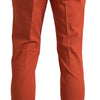 BENCIVENGA Elegant Orange Pure Cotton Pants