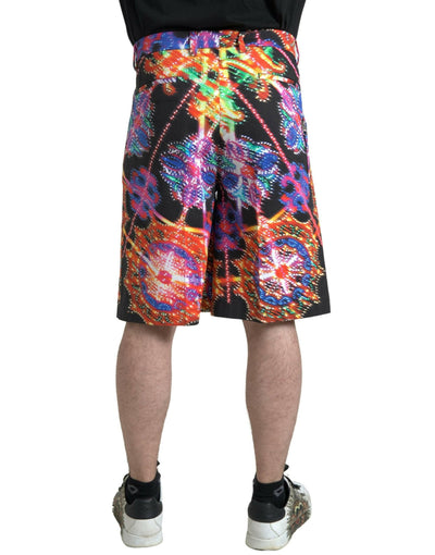 Dolce & Gabbana Multicolor Printed Bermuda Shorts