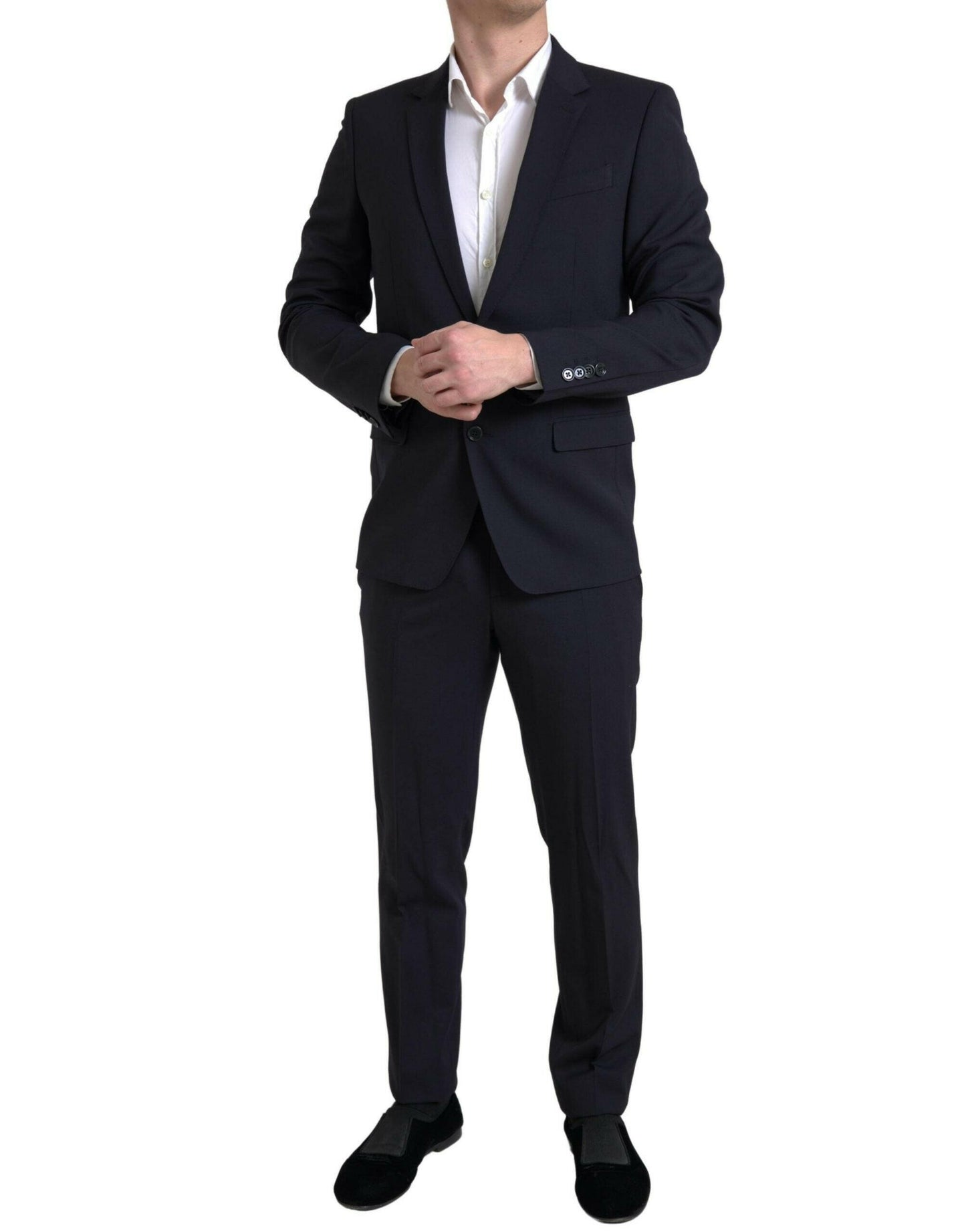 Dolce & Gabbana Sleek Dark Blue Martini Slim Fit Suit