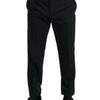 Dolce & Gabbana Elegant Black Slim Fit Two-Piece Suit