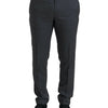 Dolce & Gabbana Elegant Grey Checkered Slim Fit Suit