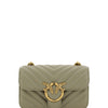 PINKO Chic Mini Love Bell Shoulder Bag in Noce Green