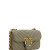 PINKO Chic Mini Love Bell Shoulder Bag in Noce Green