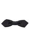 Dolce & Gabbana Elegant Silk Black Bow Tie