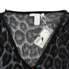 Cavalli Sultry Leopard V-Neck Modal Top